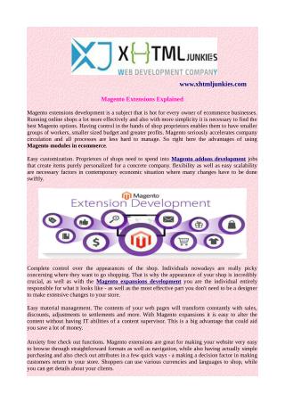 Magento Extensions Explained