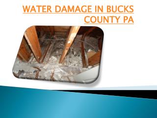 Water Damage in Bucks County PA