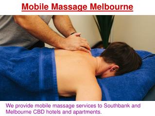 Remedial Massage & Myotherapy Services in Melbourne