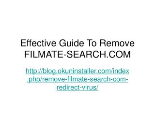 Effective Guide To Remove FILMATE-SEARCH.COM