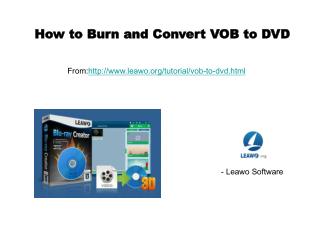 How to burn and convert vob to dvd
