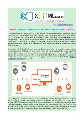 Html to magento integration service introduction to the major benefits