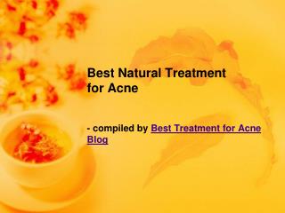Best Natural Treatment for Acne