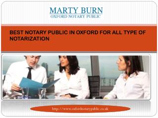 BEST NOTARY PUBLIC IN OXFORD FOR ALL TYPE OF NOTARIZATION