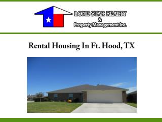 Rental Housing In Ft. Hood, TX