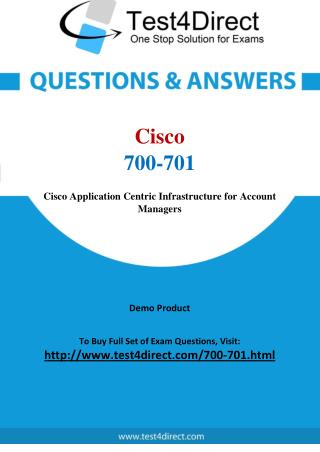 Cisco 700-701 Specialist Real Exam Questions