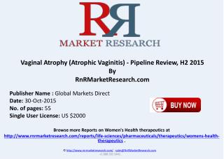 Vaginal Atrophy (Atrophic Vaginitis) Pipeline Review H2 2015
