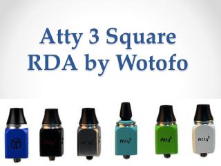 Atty 3 Square RDA by Wotofo