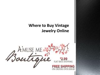 Where to Buy Vintage Jewelry Online