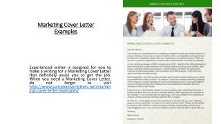 Marketing Cover Letter Examples