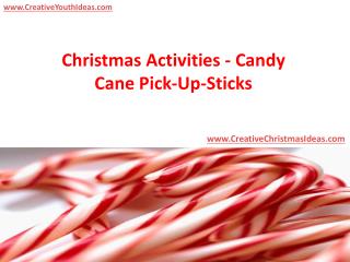 Christmas Activities - Candy Cane Pick-Up-Sticks