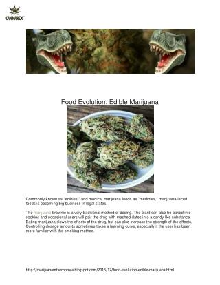 Food Evolution: Edible Marijuana