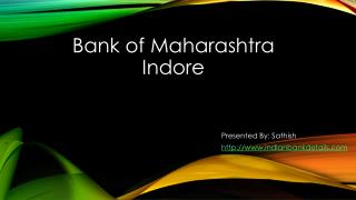 IFSC code for Bank of Maharashtra Indore