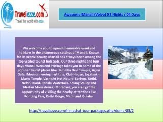 Awesome Manali (Volvo) 03 Nights / 04 Days