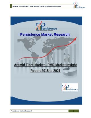 Aramid Fibre Market: PMR Market Insight Report 2015 to 2021