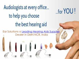 Get Hearing aid clinic in Delhi- EAR Solutions