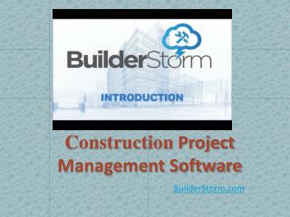 Introduction of Construction Project Management Software