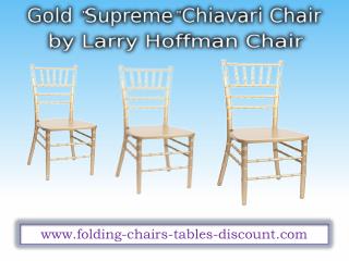 Gold "Supreme" Chiavari Chair by Larry Hoffman Chair