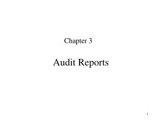 Audit Reports