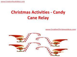 Christmas Activities - Candy Cane Relay