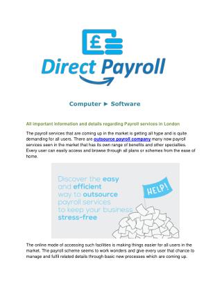 payroll services London