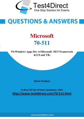 Microsoft 70-511 Test - Updated Demo