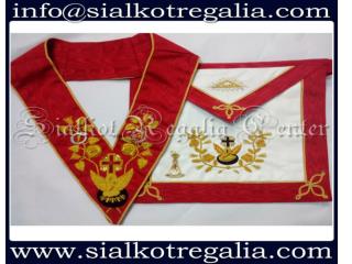 Masonic Rose Croix 18th degree Apron & Collar