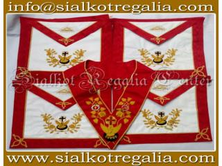 Masonic Rose Croix 18th degree Apron & collar set