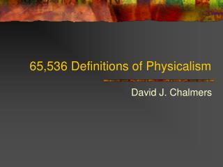 65,536 Definitions of Physicalism