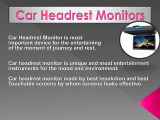 Car Headrest Monitors