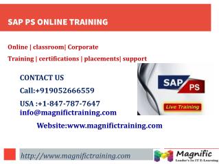 SAP PS ONLINE TRAINING IN GERMANY