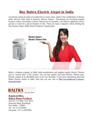 Buy Baltra Electric Airpot in India