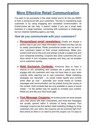 PPT - More Effective Retail Communication PowerPoint Presentation, free ...