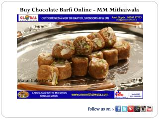 Buy Chocolate Barfi Online - MM Mithaiwala