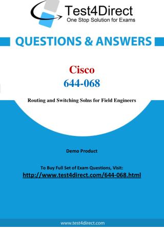 Cisco 644-068 Exam Questions