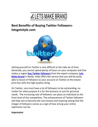 Twitter Marketing Company at affordable Price India- letsmakebrand.com