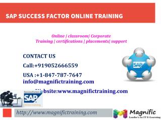 SAP SUCCESS FACTOR ONLINE TRAINING IN CANADA