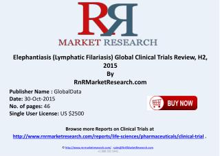 Elephantiasis-Lymphatic Filariasis Global Clinical Trials Review H2 2015
