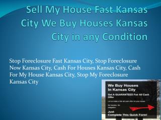 Cash For Houses Kansas City