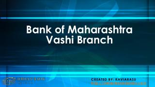 Bank of Maharashtra Vashi Branch