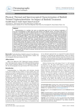 Biofield Treated Triphenylmethane