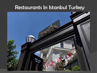 Restaurants in istanbul turkey