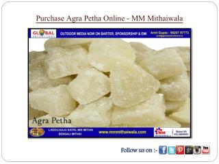 Purchase Agra Petha Online - MM Mithaiwala