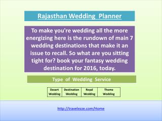 Rajasthan Wedding Planner