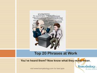 20 Management Phrases Every Manager Should Know