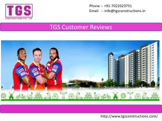 TGS Constructions Customer Feedbacks