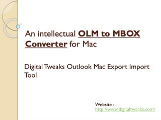 Intellectual OLM to MBOX Converter