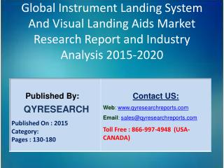 Global Instrument Landing System And Visual Landing Aids Market 2015 Industry Growth, Trends, Development, Research and