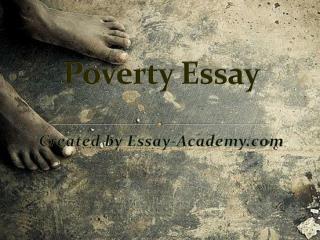 Poverty Essay