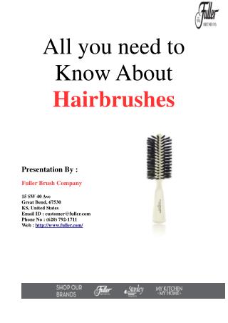 All you need to Know About Hairbrushes